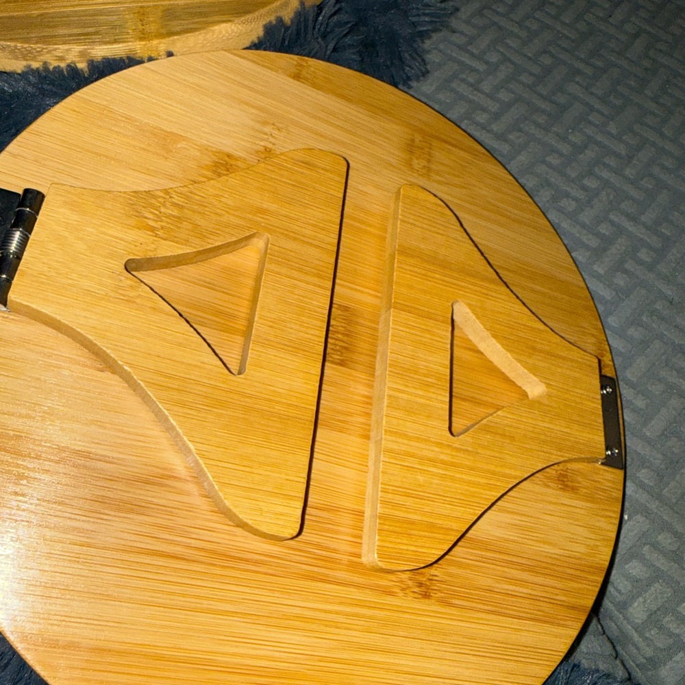🍹 Round Bamboo sofa arm tray - Picture 9 of 11